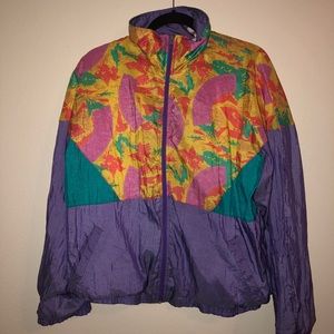 Vintage 90s Abstract Windbreaker